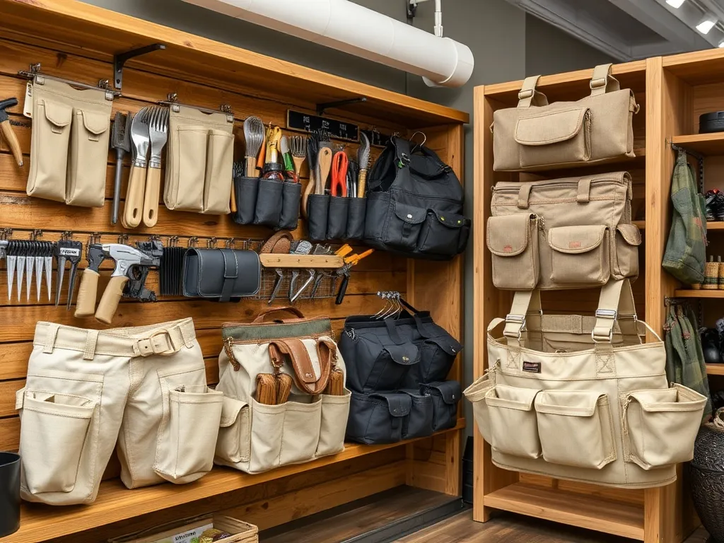 Modular pocket organizer bag for garden supplies